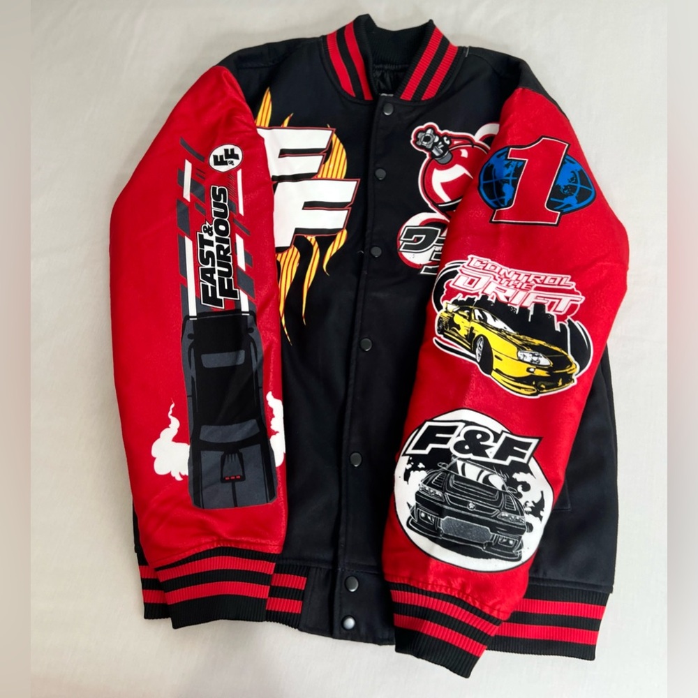 Fast And The Furious  Letterman Wool Mens Jacket Size Large New - Picture 11 of 11